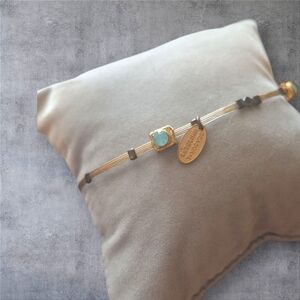 Seasonal Whispers Chic 24k Gold Plated Bracelet w/ Opal Turquoise Accent Twotone